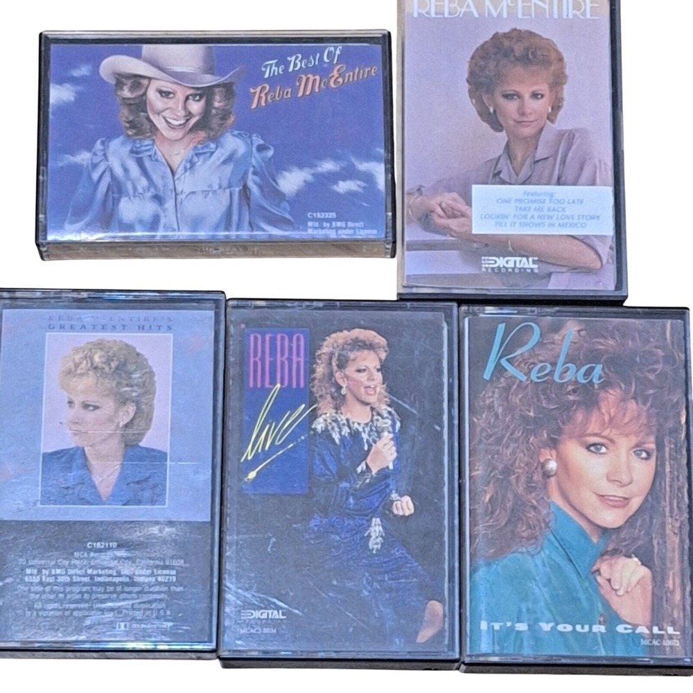 Reba McEntire Cassette Lot of 5 Female Vocalist Country‎ Music